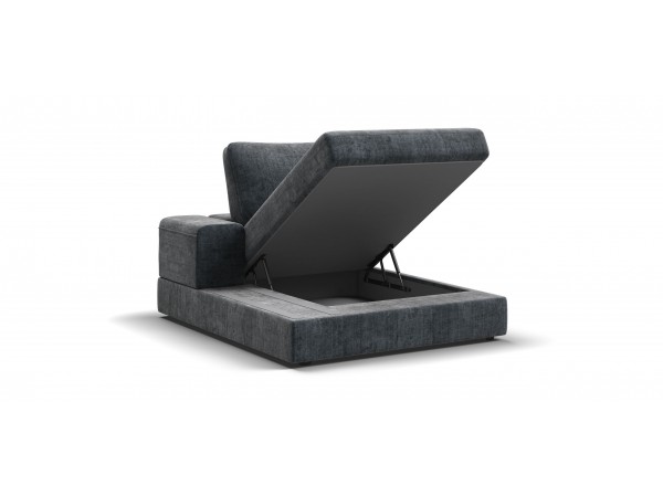 Босс Модуль оттоманка левая Шенилл Глосс карбон