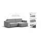 Угловой диван Босс Софт Модуль Велюр Монолит сталь
