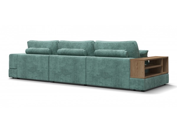 Диван-кровать Босс Модуль Макс, полка слева, Шенилл Глосс минт