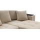 Угловой диван Ванкувер велюр Монолит латте
