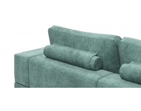 Угловой диван-кровать Босс Модуль XL левый, полка слева, шенилл Глосс минт