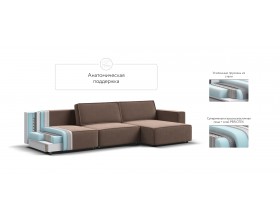 Угловой диван Босс Софт Модуль MAX велюр Монолит мокко