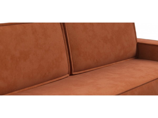 Диван Лофт велюр Алькантара оранж