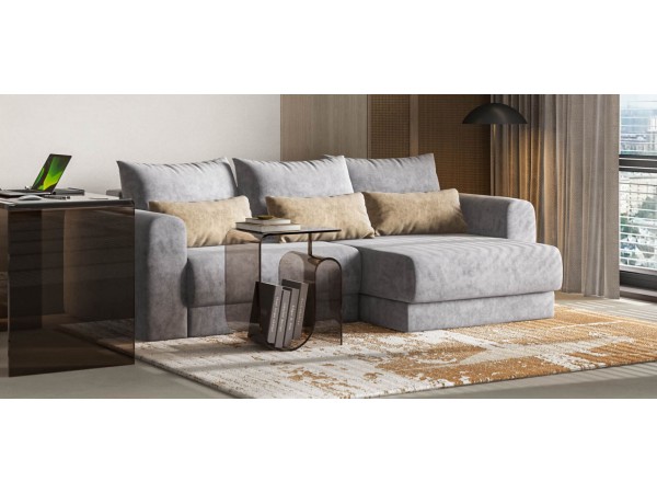 Модульный угловой диван РИЧМОНД MODOOL Велюр Роял агат