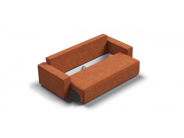 Диван Лофт велюр Алькантара оранж