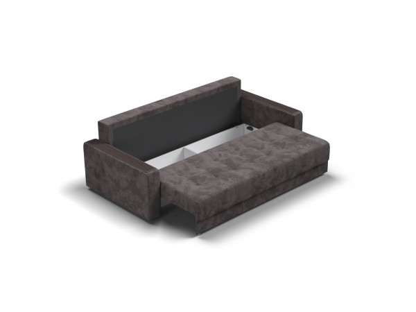 Диван Босс Маркет велюр Алькантара серый