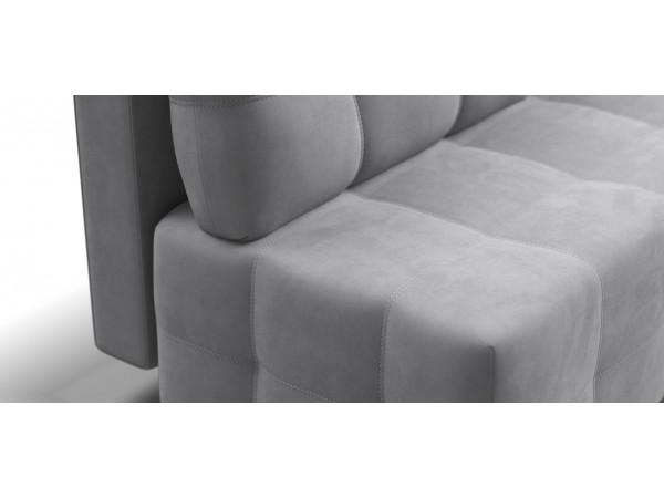 Диван Уют мини велюр Монолит сталь