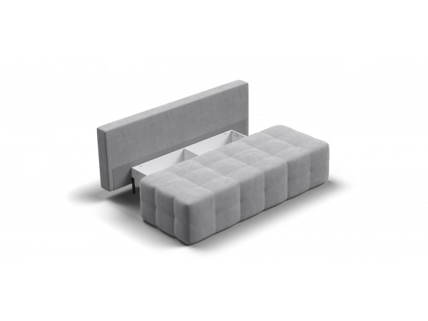 Диван Уют мини велюр Монолит сталь