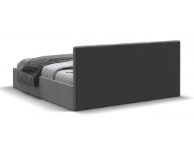 МП Белла Кровать+ПМ 160*200 велюр Монолит сталь