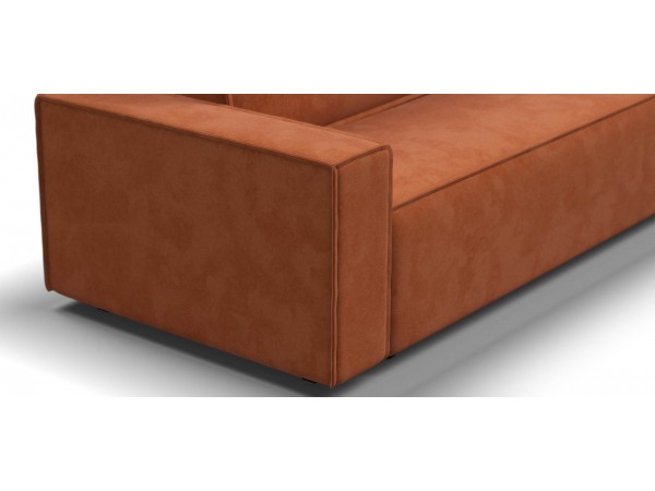 Диван Лофт велюр Алькантара оранж