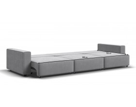 Диван Босс Софт Модуль MAX велюр Монолит сталь