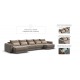 Модульный п-образный диван РИЧМОНД MODOOL Велюр Роял тауп