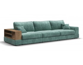 Диван-кровать Босс Модуль Макс, полка слева, Шенилл Глосс минт