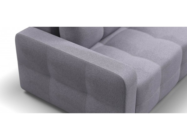 Угловой диван Уют Рогожка Мальмо платина