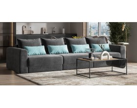 Модульный диван Ричмонд Модуль MAX Велюр Монолит серый