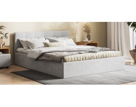 МП Белла Кровать+ПМ 160*200 велюр Монолит сталь