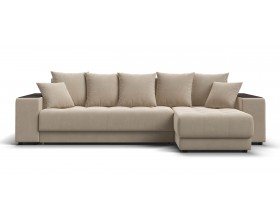 Угловой диван Ванкувер велюр Монолит латте