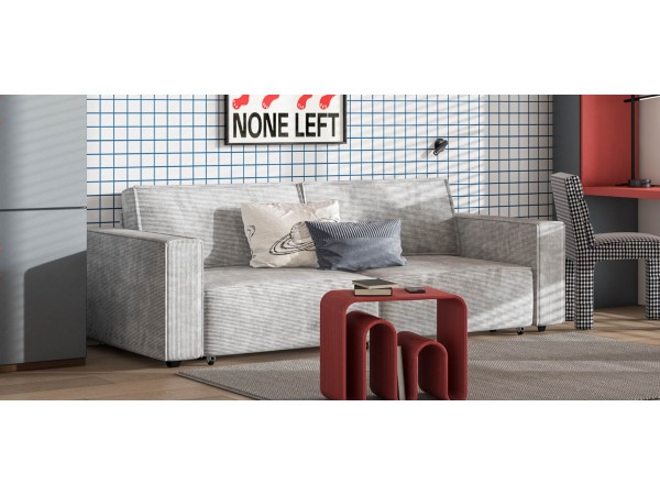 Диван BOSS SOFT MODOOL Вельвет CORD серый