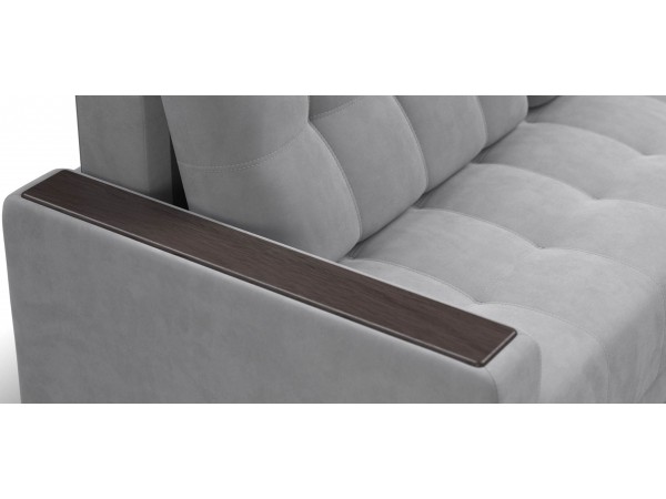 Диван Босс Маркет велюр Монолит сталь