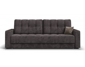 Диван Босс Маркет велюр Алькантара серый