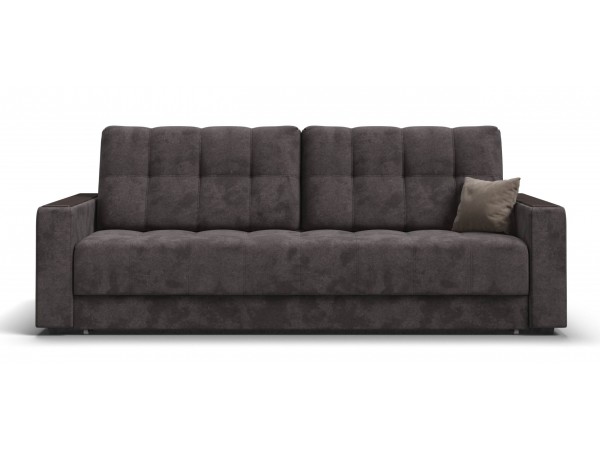 Диван Босс Маркет велюр Алькантара серый