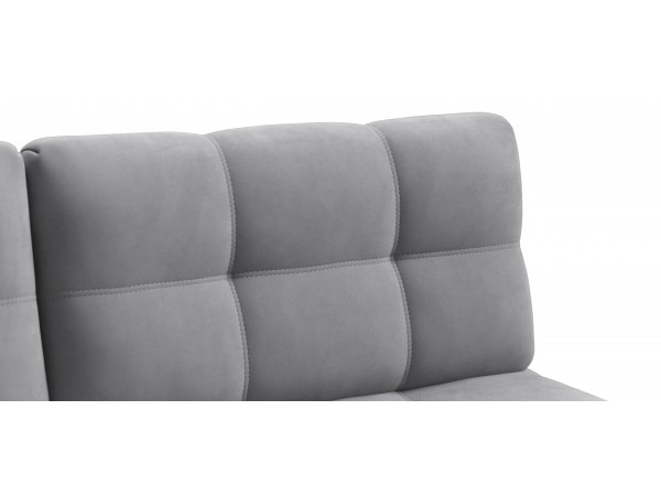 Диван Уют мини велюр Монолит сталь