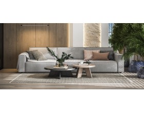 Диван Босс Софт Модуль MAX велюр Монолит сталь