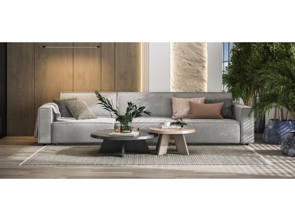 Диван BOSS SOFT MODOOL MAX велюр Monolit сталь