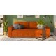 Диван Лофт велюр Алькантара оранж