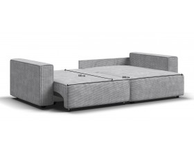 Угловой диван Босс Софт Модуль Вельвет Корд серый