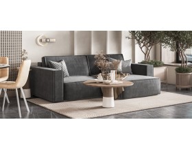 Угловой диван Босс Софт Модуль Велюр Монолит серый