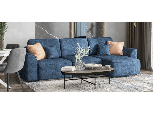 Угловой диван KING SE Велюр Royal топаз NEW