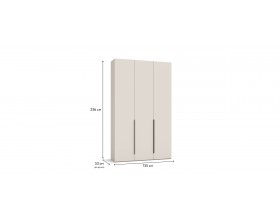 Босс Стандарт 135*236 шкаф распашной 3Д+ящики Кашемир