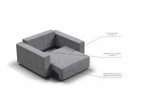 Кресло Босс Софт Модуль Велюр Роял агат