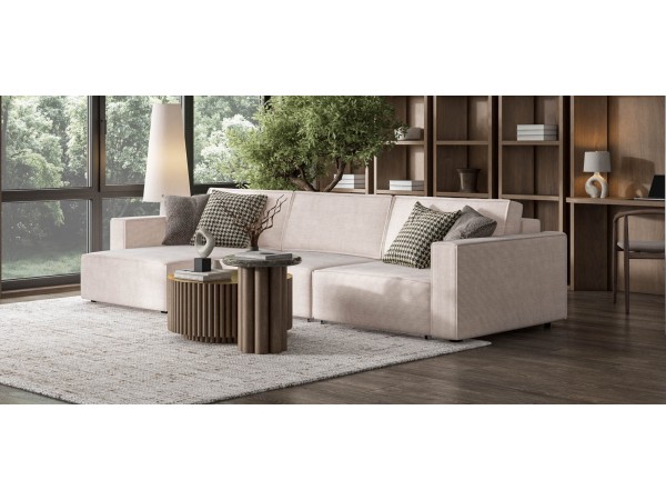 Угловой диван BOSS SOFT MODOOL MAX Вельвет CORD бежевый