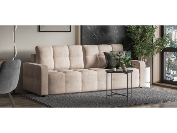 Диван Уют велюр Монолит латте