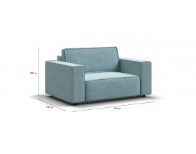 Кресло BOSS SOFT MODOOL велюр Monolit аква