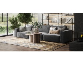 Диван Босс Софт Модуль MAX велюр Монолит серый