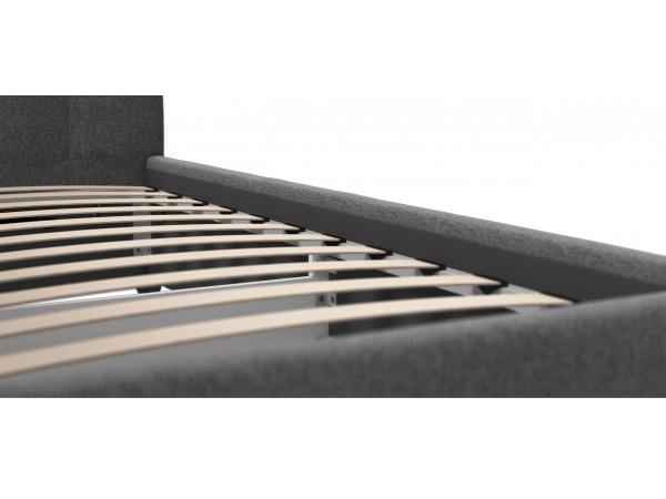Белла Мини Кровать+ПМ 90*200 Рогожка Мальмо серый