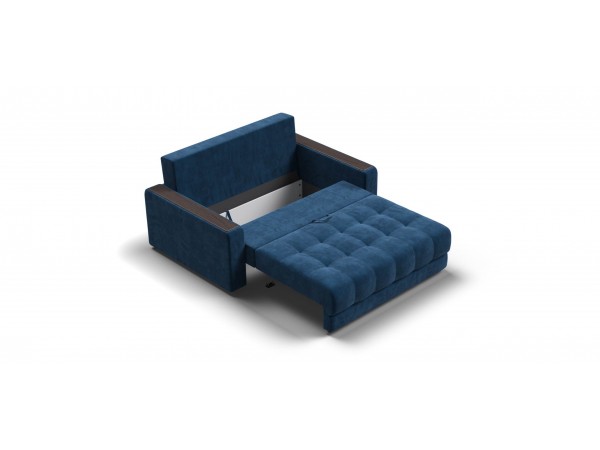 Диван Босс Маркет двухместный велюр Монолит синий