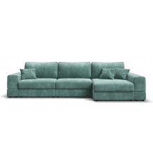 Угловой диван-кровать Босс Модуль XL правый, мягкие подлокотники, шенилл Глосс минт