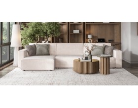 Угловой диван Босс Софт Модуль MAX Вельвет Корд бежевый