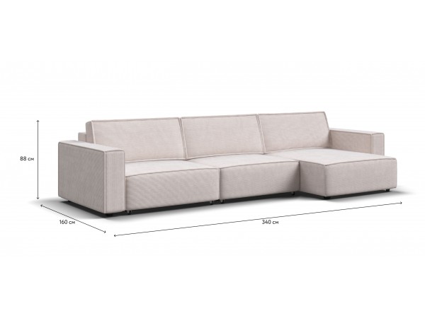 Угловой диван BOSS SOFT MODOOL MAX Вельвет CORD бежевый