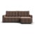 Угловой диван Уют велюр Монолит мокко