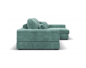 Угловой диван-кровать Босс Модуль XL правый, мягкие подлокотники, шенилл Глосс минт
