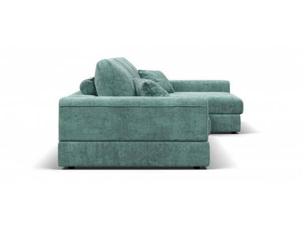 Угловой диван-кровать Босс Модуль XL правый, мягкие подлокотники, шенилл Глосс минт