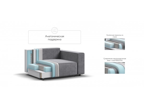 Кресло BOSS SOFT MODOOL Велюр Роял агат