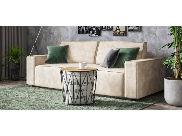 Диван Лофт велюр Алькантара пепел