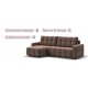 Угловой диван Уют велюр Монолит мокко