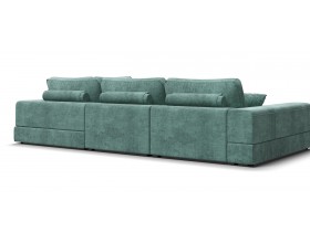 Угловой диван-кровать Босс Модуль XL правый, мягкие подлокотники, шенилл Глосс минт